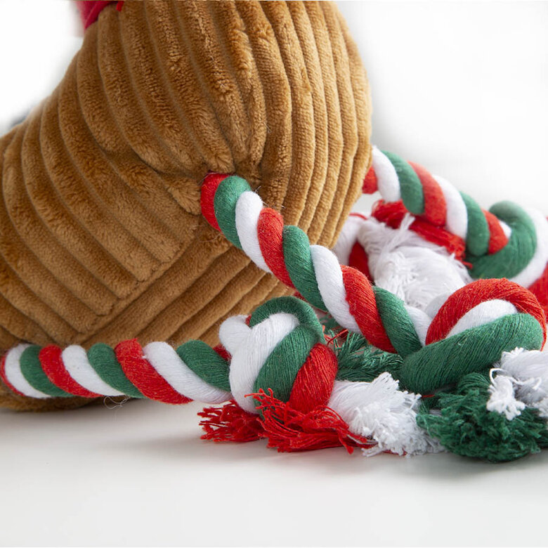 Guau Christmas Reno de Peluche con Cuerda para perros, , large image number null